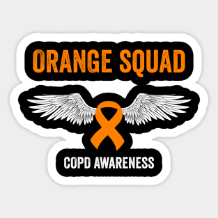 Chronic obstructive pulmonary disease - COPD awareness month - Orange squad Sticker